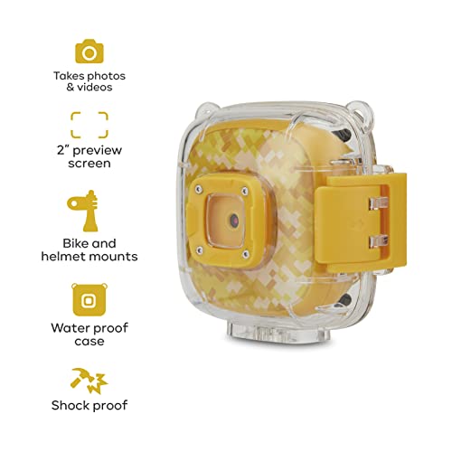 Image of Vivitar Kids Tech - Ultimate Kids Action Camera, Waterproof Digital Action Camera with 5 MP HD Photo and Video, 2 inch Screen, Microphone, Waterproof Case
