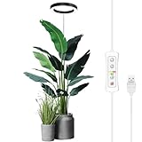 Plant Grow Light,yadoker LED Growing Light Full Spectrum for Indoor Plants,Height Adjustable, Automatic Timer, 5V Low Safe Voltage,Idea for Large Plant Light
