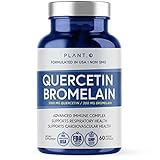 PLANT.O NUTRITION Quercetin with Bromelain Supplement ǀ Quercetin 1000mg Bromelain 200mg per Serving