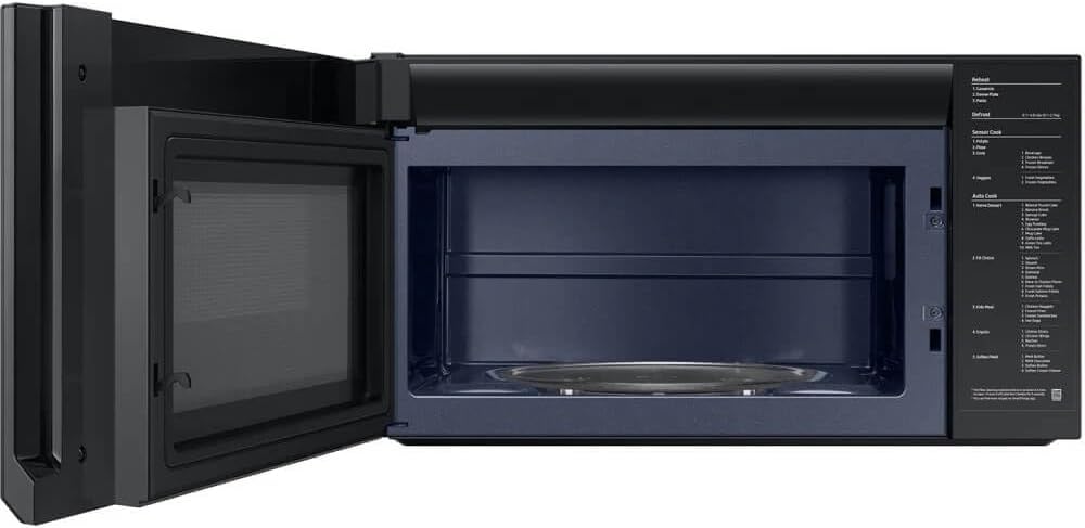 Samsung ME21DG6300MT 2.1 Cu. Ft. Matte Black Steel Over-the-Range Smart Microwave