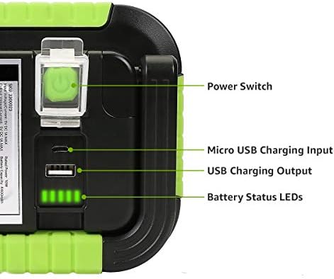 LE Rechargeable Work Light, 1000 Lumen Camping Lights Rechargeable, Portable Work Light with 4400mAh Power Bank, 3 Modes LED Floodlight for Emergency, Power Cuts, Camping, Repairing and More