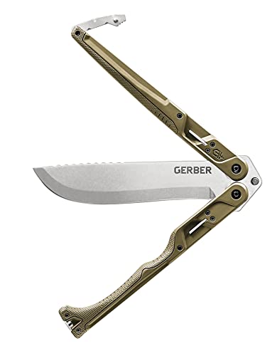 Gerber Gear Doubledown - Folding Machete For Camping & Hunting Gear - Green/Stone #TOP2