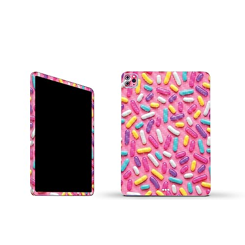 Image of MightySkins Carbon Fiber Skin Compatible with Apple iPad Pro 11 inch M2 4th Gen (2022) Full Wrap Kit - Sprinkles | Protective, Durable Textured Carbon Fiber Finish | Easy to Apply | Made in The USA