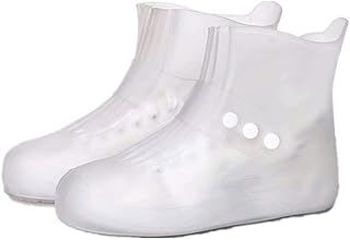 Hooyi Waterproof Rain Shoe Covers for Children Overshoes Rain Boots Reusable Girls Galoshes Snow Durable Stretchable Boys Shoe Protectors XS