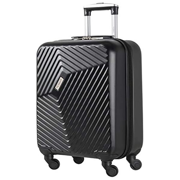 Flight Knight ABS 3 Taglia Valigia Leggera Dimensione Massima Per Lufthansa, Wizz Air, Swiss international E Tanti Altri! Trolley Bagaglio A Mano 55x40x23 cm Grande Bagaglio Da Stiva 4 Rotelle.