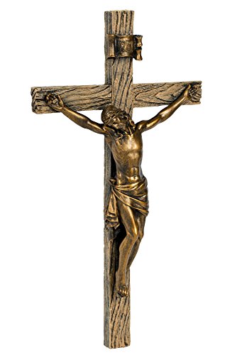 Crucifixo de ouro antigo de 22 cm (Estudio de Joseph) (Romano 6227-3)