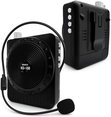 Amplificador de Voz Megafone com Microfone e Rádio Fm para Profes...