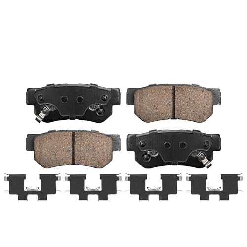 Image of Detroit Axle - Front Rear Brake Pads for Hyundai Elantra Sonata Tucson Kia Optima Sportage Magentis, Ceramic Brake Pads with Hardware Replacement