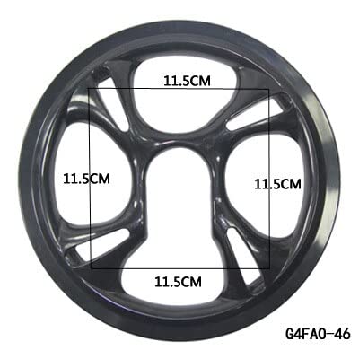 FIQARO Kettingring, fiets kettingblad MTB beschermen kettingbeschermer 42T 44T 46T 48T kettingbladen kunststof fiets tandwiel bescherming ketting wiel beschermhoes (kleur: B 46
