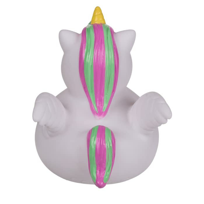 Rubber duck bath in fun designs. Resistant to Water and Dirt, Ideal for baby bathing From 6 Months. (Unicorn) - Image 3