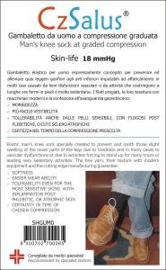 Maintien de genou en microfibre homme gris contre la fatigue articulaire