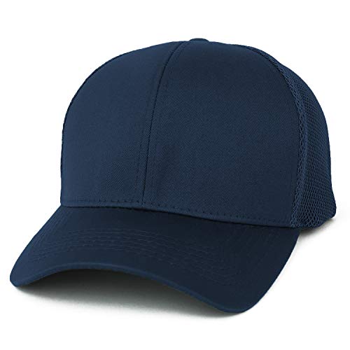 Image of Trendy Apparel Shop Oversize XXL Structured Trucker Mesh Baseball Cap
