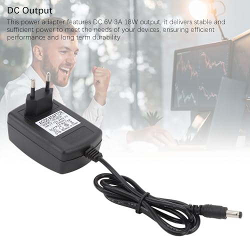 Adaptador de corriente 6V para iluminación LED doméstica y consolas con clavija de 5,5x2,5mm 5