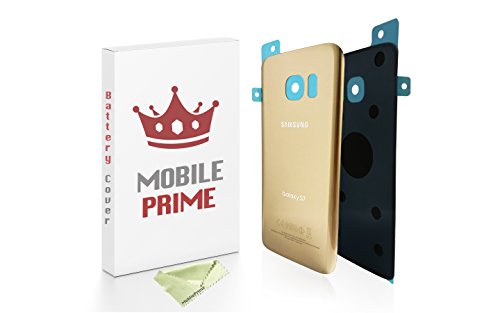 MobilePrime Gold Replacement Back Glass Back Cover Compatible for Samsung Galaxy S7
