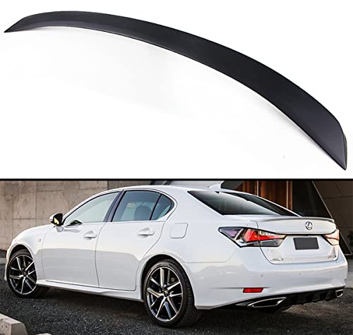 F Sport Style Primered Rear Trunk Lid Spoiler Wing Compatible for 2013 2014 2015 Lexus GS350 GS450H