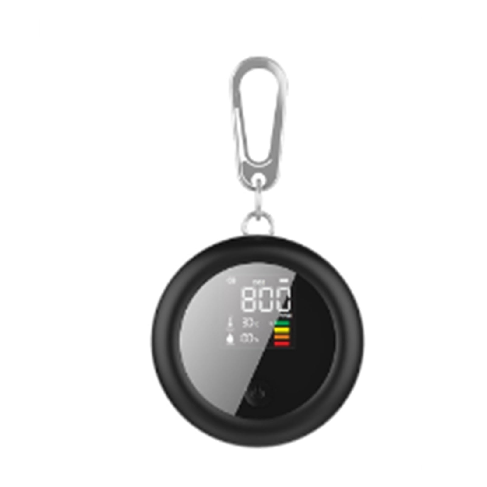 CVFRDD Air Quality Carbon Dioxide Monitor + Alarm With 400-5000 PPM-NDIR CO2 Tester(Black)(Nero)