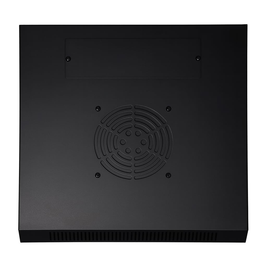 15 HE - 10 Zoll Serverschrank - mit Glastür - (BxTxH) 370x450x752mm - Schwarz - für Zuhause und im Büro