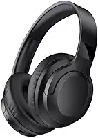 Fone de Ouvido Bluetooth 5.3 On-Ear – Headphone Sem Fio com Cancelamento de Ruído, Microfone Integrado, Ajustável e Dobrável – Ideal para Corrida, Academia, Android e iOS - Premium (Preto)