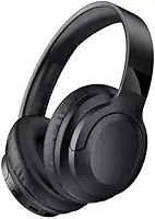 Fone de Ouvido Bluetooth 5.3 On-Ear – Headphone Sem Fio com Cancelamento de Ruído, Microfone Integrado, Ajustável e Dobrável – Ideal para Corrida, Academia, Android e iOS - Premium (Preto)
