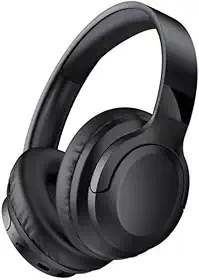 Fone de Ouvido Bluetooth 5.3 On-Ear – Headphone Sem Fio com Cancelamento de Ruído, Microfone Integrado, Ajustável e Dobrável – Ideal para Corrida, Academia, Android e iOS - Premium (Preto)