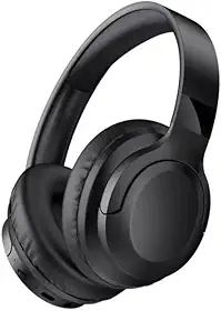 Fone de Ouvido Bluetooth 5.3 On-Ear – Headphone Sem Fio com Cancelamento de Ruído, Microfone Integrado, Ajustável e Dobrável – Ideal para Corrida, Academia, Android e iOS - Premium (Preto)