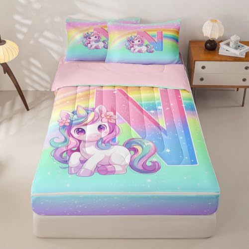Feelyou Unicorn Zipper Bedding image