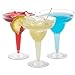 Plastic Margarita Glasses | 11.5 oz. – 50 Pack | Hard Clear Plastic Cocktail Cups | Disposable Party Cups | Large Margarita Glasses | Plastic Cocktail Coupe | Frozen Drink Cups