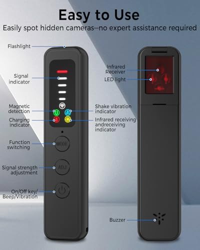Rmikaly 2024 Hidden Camera Detector, Versatile Camera Detector, Hidden Device Detector,Bug Detector thumb #3
