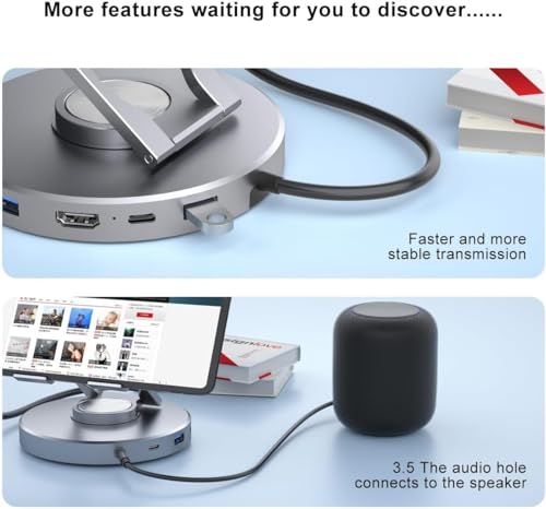 Image of Tobo Docking Station for Steam Deck ROG Ally - 10 in 1 Stream Deck Dock with HDMI 2.0 4K@60Hz, SD /TF, 3.5mm Audio, PD 100W, 3 USB-A 3.0 and Full Speed Charging USB-C Port Compatible Valve Steam Deck