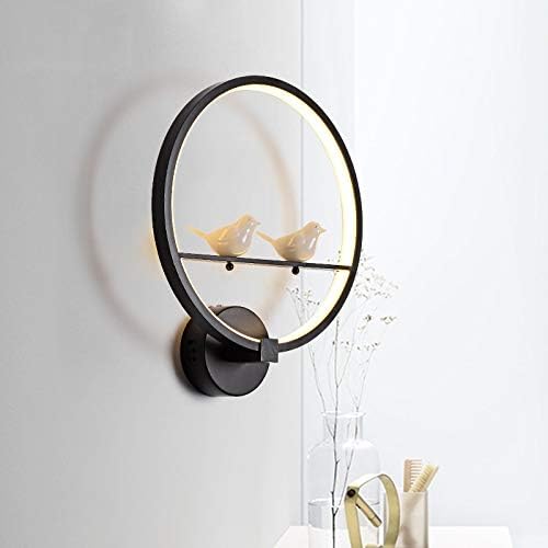 Wall Lamp Modern Wall Lamps Art Angel Nordic Creative for Living Room Bedroom Bedside Lighting Bracket High-Power Led Lustre Home Dero (Two Bird White Warm White)