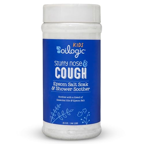 Oilogic Kids Stuffy Nose & Cough Epsom Salt Soak &...