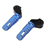 Para BRIXTON Para CROMWELL 1200 2023 Estriberas Delanteras Conductor Reposapiés Piloto Pedales Estribera Moto(A-Blue)