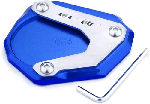 Agrandisseur de béquille latérale bleu pour moto BMW
