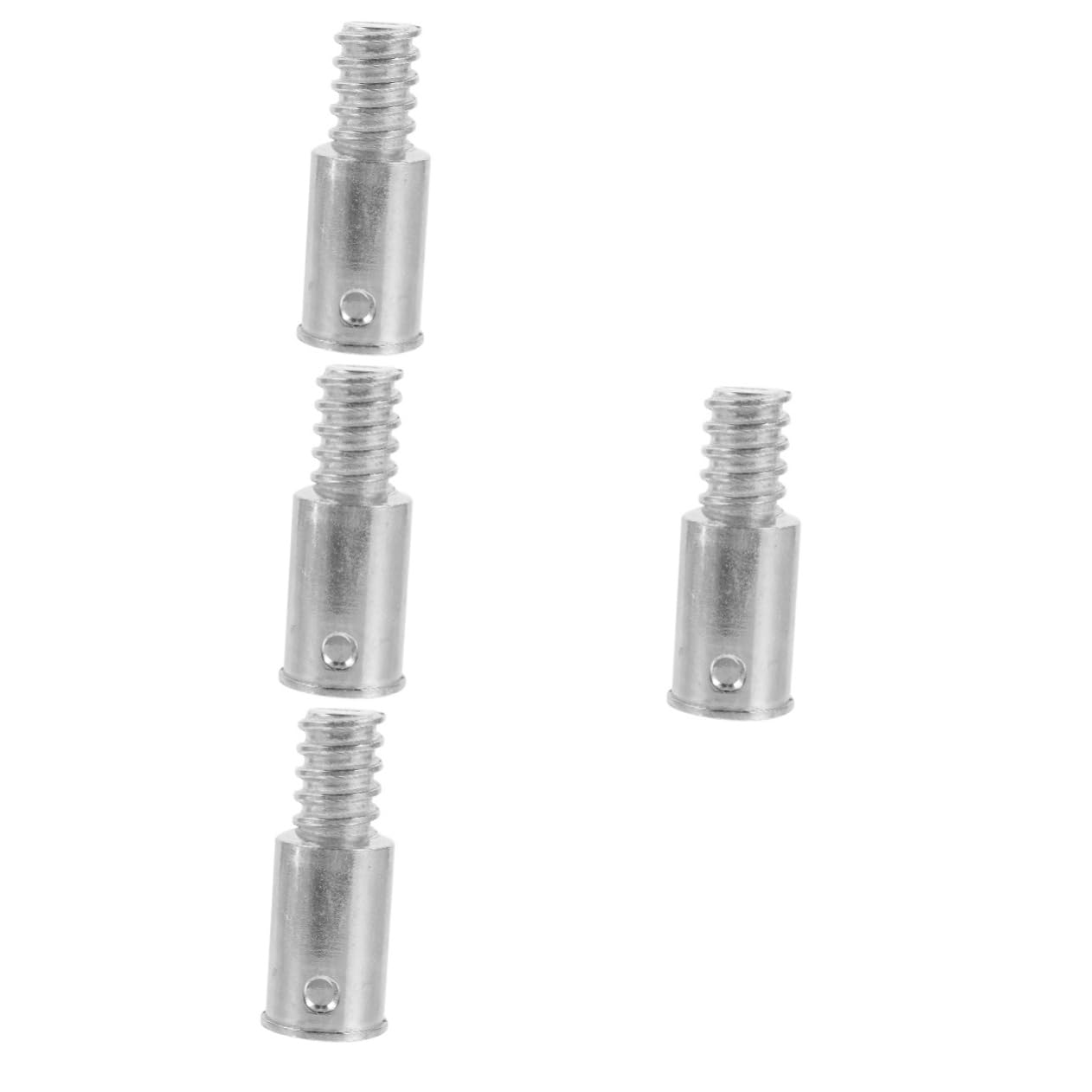 HAWILLOSCH 4pcs Extension Pole Threaded End for Broom Handle Replacement Threaded Tip for Mop Pole Handles