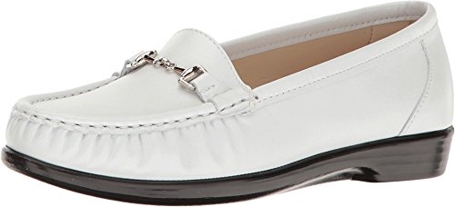 SAS, Womens, Metro Comfort Bit Loafer, Pearl White, 5, W - Wide (C)