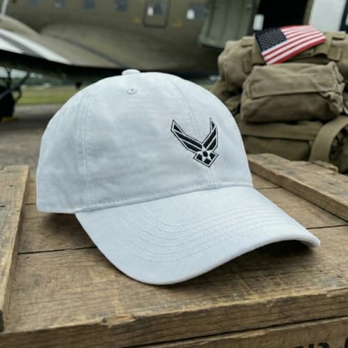 Image of Speedy Pros Soft Baseball Hat Embroidered Dad Hat Air Force Emblem Embroidery Men & Ladies Baseball Cap Cotton