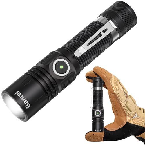 Image of Banral Rechargeable Small Powerful Flashlights, Pocket Mini LED Flash Light