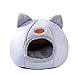 Queta Camas para Gatos,Casa para Gatos Interior, Nido de Mascotas,Cama Cueva para con Cojines extraíbles y Lavables,Se Puede Utilizar para hámster, Conejo, Perrito,Conejillo de Indias,Gato bebé