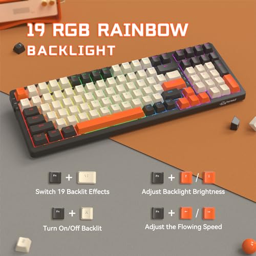 Teclado Gamer K8 96% Compacto RGB USB-C miniatura 4