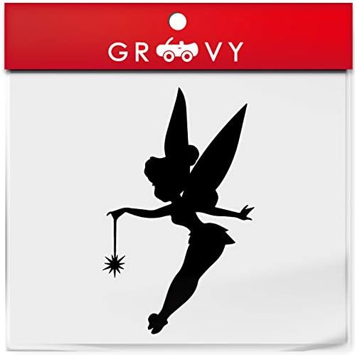 妖精 ティンカーベル フェアリー ピノキオ ステッカー おしゃれ かわいい かっこいい 車 ブランド シール おもしろ アウトドア グッズ 1214 ブラック ステッカー デカール 車 バイク Amazon