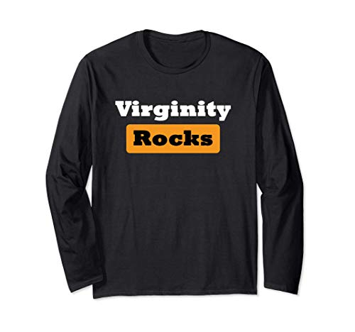 Virginity Rocks Sarcastic Funny Virginity Gift Men Women Maglia a Manica