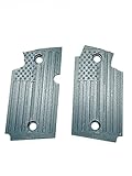 Compatible Replacement Grips for Sig Sauer P938 American Flag - Carbon Fiber - Made in USA, black