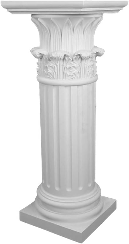 ResinArt Pedestal - Temple of The Winds - Off White