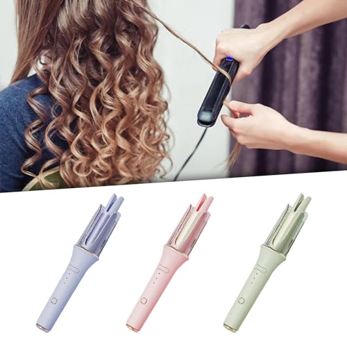 Image of Automatic Hair Curler Portable Iron for Girls Medium to Long Hair Women Blue Health & Beauty /Hair Care & Styling /Straightening & Curling Irons