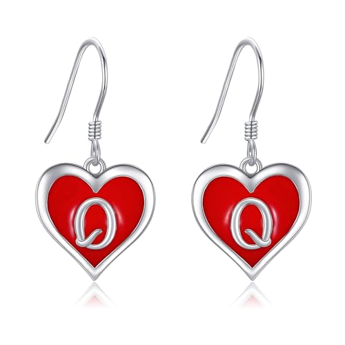 Boucles d'oreilles reine des cœurs en argent pour illuminer vos soirées