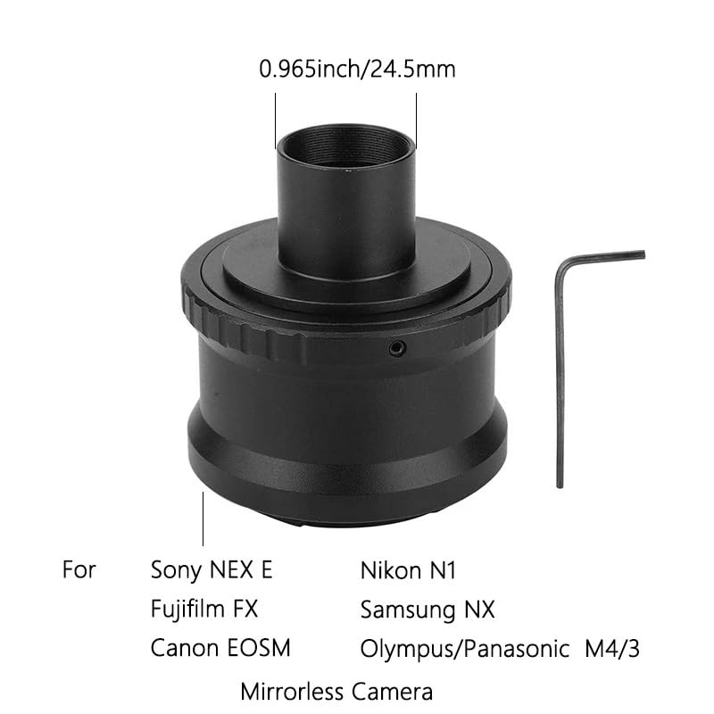 Adaptador de telescopio de 0,965 soluciona el acople de tu cámara sin espejo 2