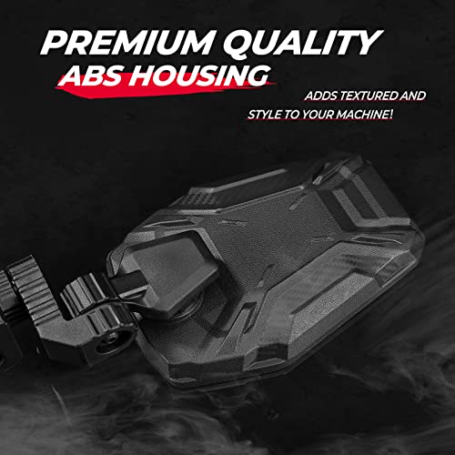 Kemimoto Utv Side Mirrors, Utv Mirrors For 1.65"-2" Roll Bar Compatible With Polaris Rzr, Can Am Maverick X3, Pioneer, Talon, Kawasaki Teryx, Gator, Cfmoto, Multi-Adjustment Convex Mirrors #TOP7