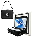 Magnetic Portable Laptop Stand & Toolbox, Portable Laptop Workstation With Handle for Flat Steel Trucks, HVAC, and Job Sites, Walls, Hands-Free Laptop Stand Bag for Travelers, Workers, Technicians