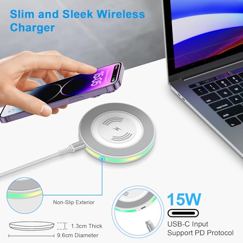 15W Pixel Wireless Charger Fast Charging Pad for Google Pixel 11 Pro XL 10a - image 4