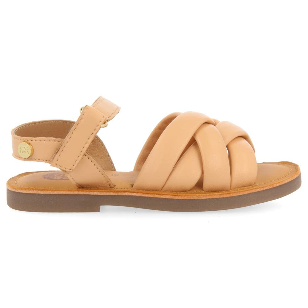 Sandali di Pelle Bianca con Strisce Imbottite da Bambina VELENJE